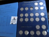 1922-67 Nearly Complete Set of Canada Nickels in a Deluxe Whitman album. Missing only the 1925 & 192