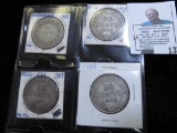 1900, 1904, 1907, & 1908 Newfoundland, Canada Silver Half Dollars.