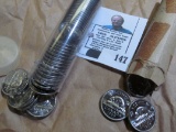 (2) Rolls of Canada Nickels, appears to be a 1965 & 1970 BU Rolls.