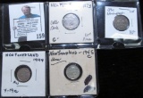 1944 & 45C Five Cent Silvers; & 1873 & 1890 Ten Cent Silvers from Newfoundland, Canada.