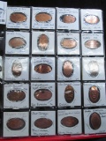 20-pocket plastic page with (20) different elongated Cents.