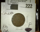 1922 Canada Small Cent, Keydate, Fine.