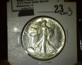 1940 S Walking Liberty Half Dollar, Brilliant Uncirculated.