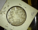 1908 Canada Edward VII Silver Half-Dollar,