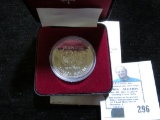 1874-1974 Winnipeg, Canada Commemorative Silver Dollar in original leather bound box of issue.