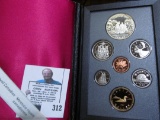 1989 Canada Proof Set in original holder, this is the only set which contains both the 1989 Silver a