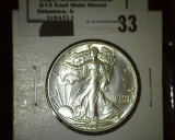 1944 P Walking Liberty Half Dollar, Super Brilliant.