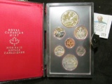 1978 Canada Double Struck Set with both the Silver Olympics Commemorative and the Nickel Voyageur Do