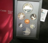 1987 Royal Canadian Mint Proof Set with both the Silver Commemorative 