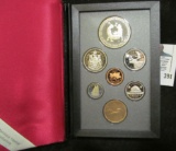 1988 Royal Canadian Mint Proof Set with both the Silver Commemorative 