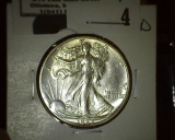 1933 S Walking Liberty Half Dollar, Super Brilliant.