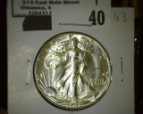 1946 D Walking Liberty Half Dollar, Super Brilliant.