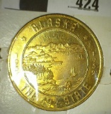 1959 Alaska The 49th State Good For $1.00 Statehood Medal, BU.