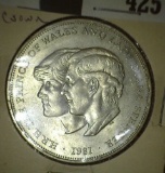 1981 Great Britain Prince of Wales and Lady Diana Crown, BU.