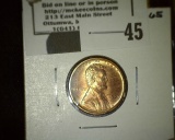 1909 P VDB Brilliant Red Lincoln Cent.