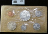 1961 Canada Silver Mint Set in original cellophane and envelope of issue. (6 pcs.).