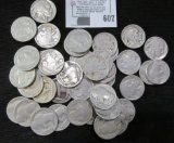 (40) Old dated Buffalo Nickels. All Pre 1939.