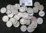 (40) Old dated Buffalo Nickels. All Pre 1939.