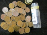 Roll of (53) 1940 1 1/4c Pieces from Panama. (very unusual to find in quantity). Most grade EF or be