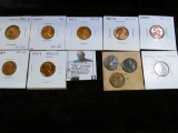 Nice group of Lincoln Cents including an altered date 1944 D; (3) Copper-plated 1943 Cents; high gra