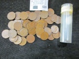 Roll of (50) 1953 1c Pieces from Panama. (very unusual to find in quantity). Most grade VF or better