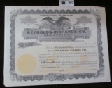 Unissued Stock Certificate 