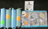 1969 P Partial (blue pack) Mint Set; & (4) Rolls of early Jefferson Nickels dating back to the 1940s