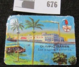 1932 Olympics Games Los Angeles, California Card/Stamp.
