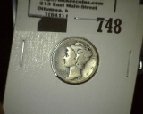 1921 D Mercury Dime. Nice Key date.