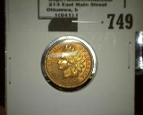 1890 High grade Indian Head Cent with lots of luster.