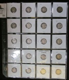 (20) Mercury Dimes in a 20-pocket Plastic page. Grades up to EF. Includes 1931P, D, & S.