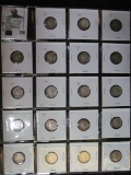 Twenty-pocket plastic page with (19) Mercury Dimes, some are very nice high grades. Includes a 1931P