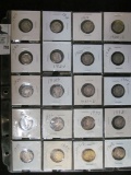 Twenty-pocket plastic page with (20) Mercury Dimes, includes 1917, 18, 19, 20S, 23P, 31D & much more