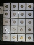 Twenty-pocket plastic page with (20) Mercury Dimes, includes 1931P, D, S, & much more. Some nice gra