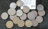 (20) Old Indian Head Cents dating back to 1880s.