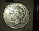 1935 P U.S. Peace Silver Dollar very attractive.