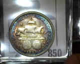 1893 Columbian Exposition Commemorative Half Dollar, lovely toned.