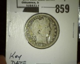 1897 O Barber Quarter, a very scarce Key date.