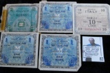 Group of World War II Military Currency.