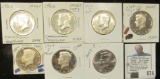 1965P, 66P,70 D, 74S, 80S, 82S, & 2009P Gem BU or Proof Kennedy Half Dollars.