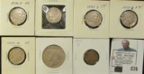 (2) 1936P, 36S, 37D & S Buffalo Nickels; 1912 D Cent; & 1948 Great Britain Half Drown.
