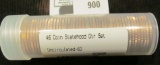 46 Coin Statehood Qtr Set Uncirculated-60 in a Littleton Coin tube.