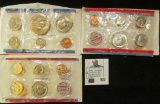 1968, 72, & 75 U.S. Mint Sets in original cellophane and envelopes as issued.