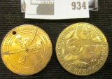 1962 Century 21 Exposition Seattle's World Fari Medal & 1940 Captain Midnight Flight Patrol Medal, b