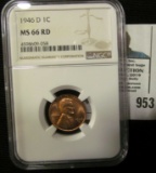 1946 D Lincoln Cent NGC slabbed 