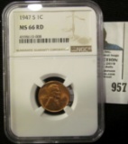 1947 S Lincoln Cent NGC slabbed 