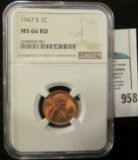 1947 S Lincoln Cent NGC slabbed 