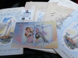 Group of Old Birthday, Anniversary, and Post Cards including one that is quite Risque.