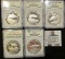 Set Of Silver Plated One Ounce National Fishing Grand Slam Includes Steelhead Trout, Northern Pike,