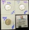High Grade 1942-P, 1943-P, And 1945-P Silver War Nickels